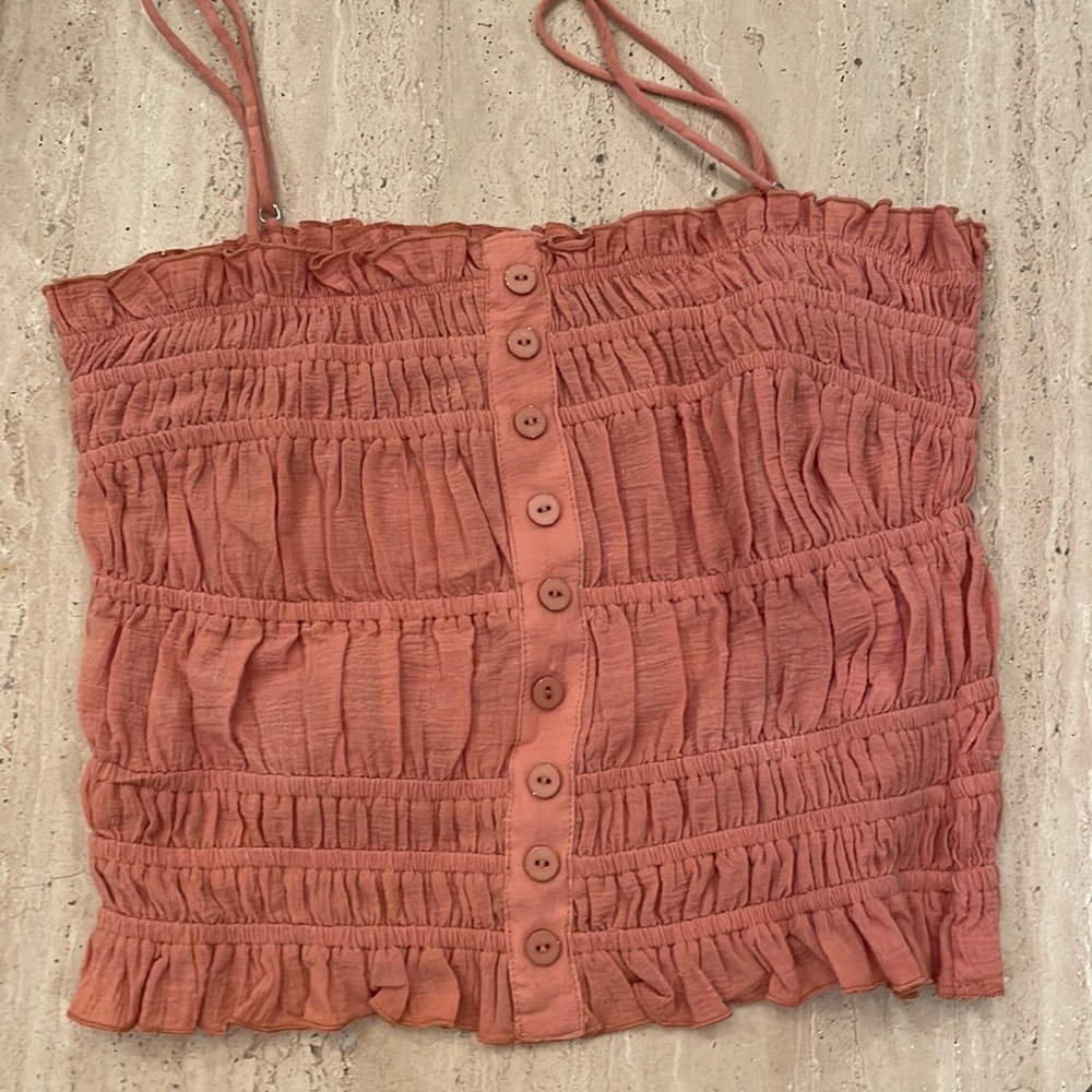 NEW Fab’rik Lauren Smocked Tank Top